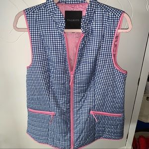 NWOT Talbots Gingham Vest